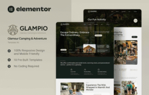 Glampio – Glamour Camping & Adventure Elementor Template Kit
