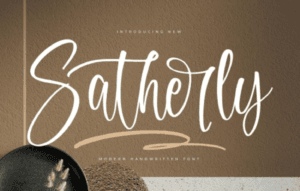 Satherly Modern Handwritten Font