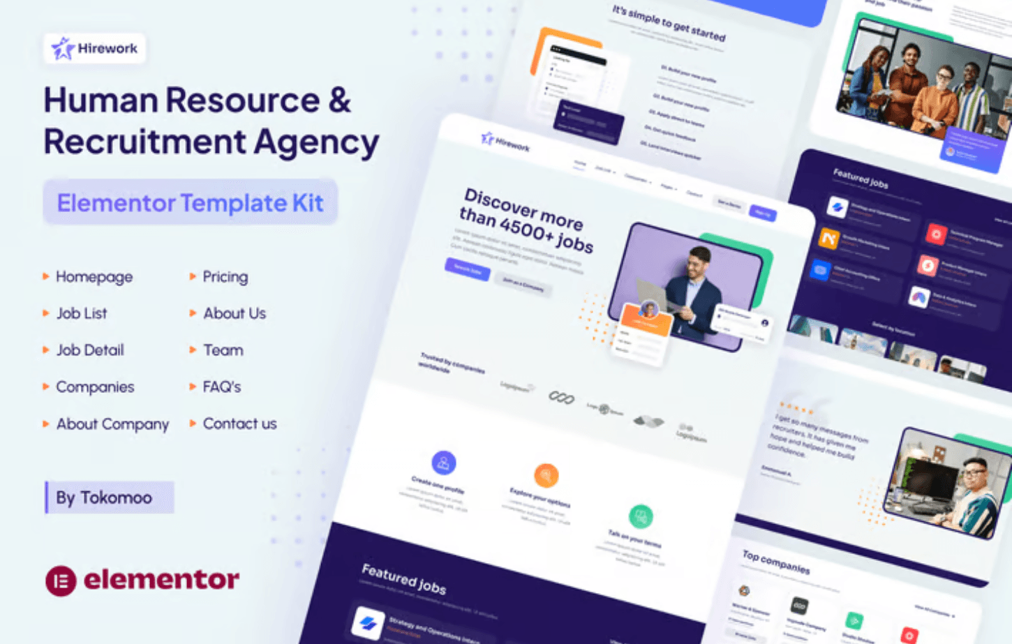Hirework – Human Resource & Recruitment Agency Elementor Pro Template Kit Hirework – Human Resource & Recruitment Agency Elementor Pro Template Kit