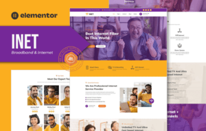 Inet – Broadband & Internet Service Provider Elementor Pro Template Kit