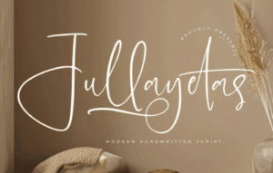 Jullayetas Modern Handwritten Script