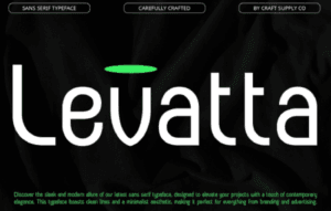 Levatta – Contemporary Sans