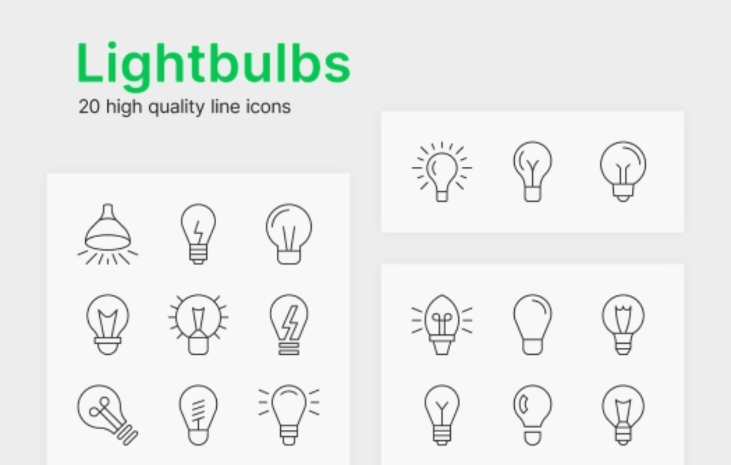 Lightbulb Icons Lightbulb Icons