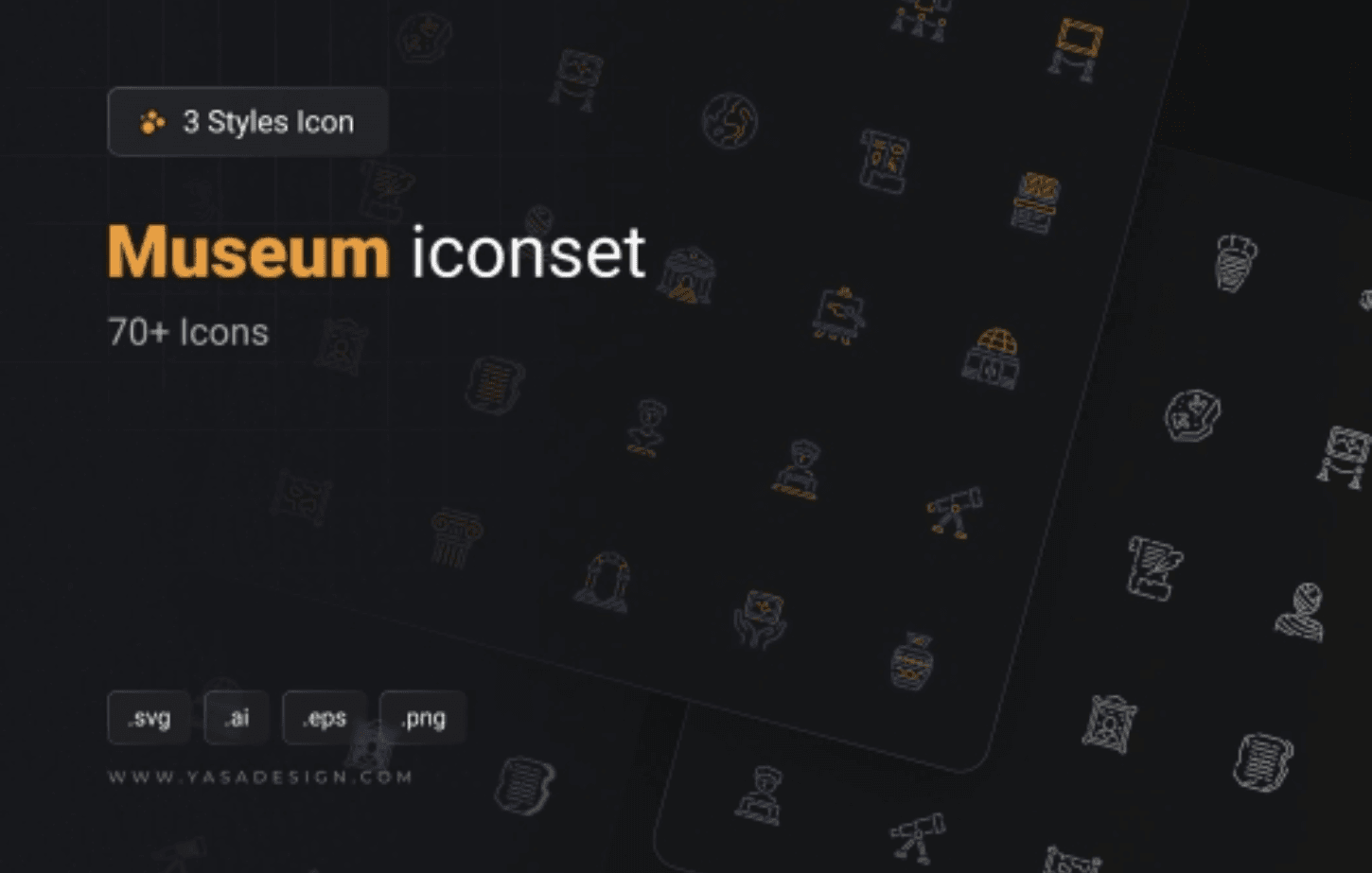 Museum Icons Set Museum Icons Set