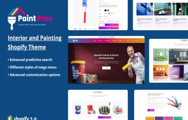 Paintpros – Painting Company Shopify Store - Image 1