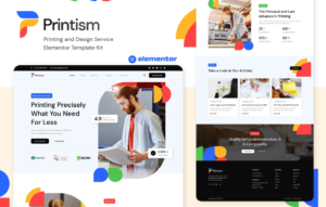 Printism – Printing and Design Service Elementor Template Kit