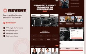 Revent Events & Conferences Elementor Template Kit