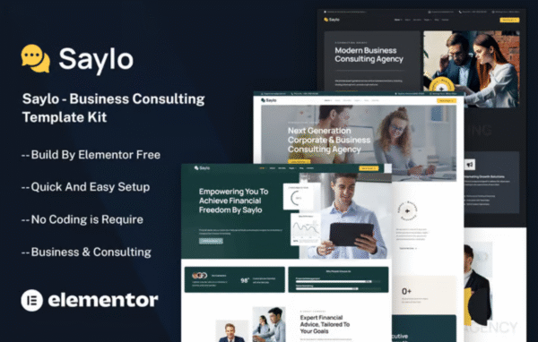 Saylo Business Consulting Elementor Template Kit