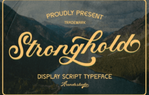 Stronghold – Vintage Script Font