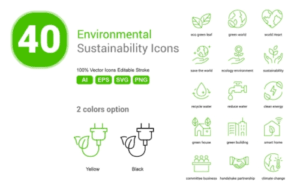 Environmental Sustainability Icons