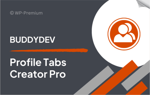 BuddyPress User Profile Tabs Creator Pro 1.4.3 - Image 1