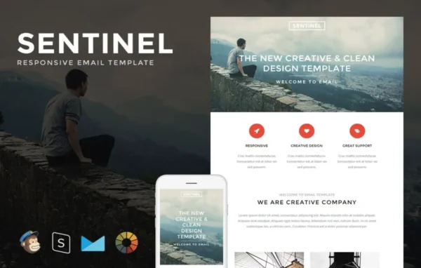 Sentinel – Responsive Email + StampReady Builder - Image 1