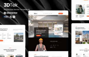 3DTek 3D Render Service for Architecture & Landscape Elementor Kit