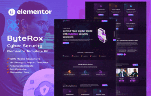 ByteRox Cyber Security Elementor Template Kit