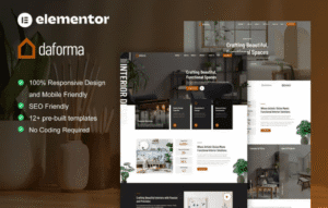 Daforma Interior Design Service Elementor Pro Template Kit