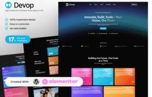 Devop App Development & Software House Elementor Template Kit