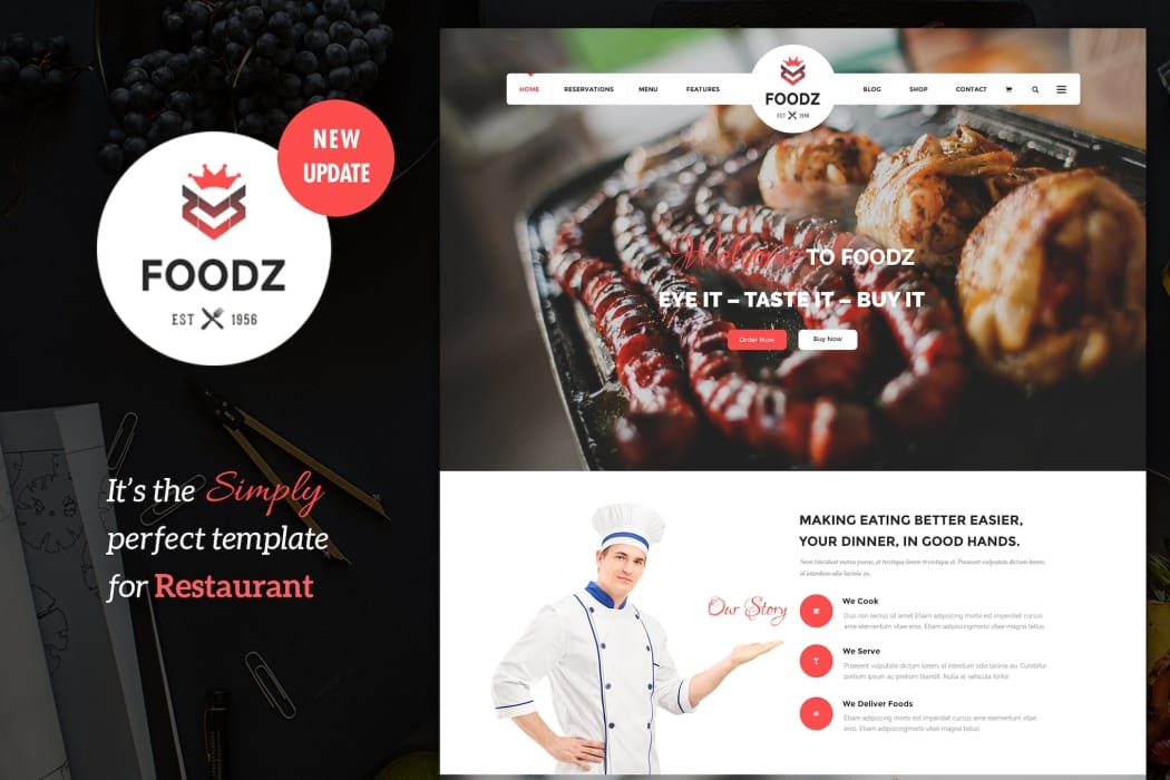 Foodz – Restaurant, Spa & Salon Joomla 4 Template Foodz – Restaurant, Spa & Salon Joomla 4 Template