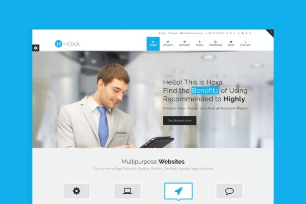 Hoxa – Responsive Multipurpose Joomla Template