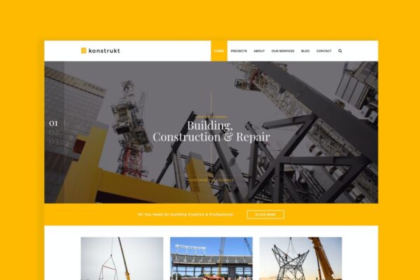 Konstrukt – Construction Joomla Template