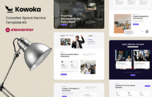 Kowoka Coworking Space Rent Elementor Kit