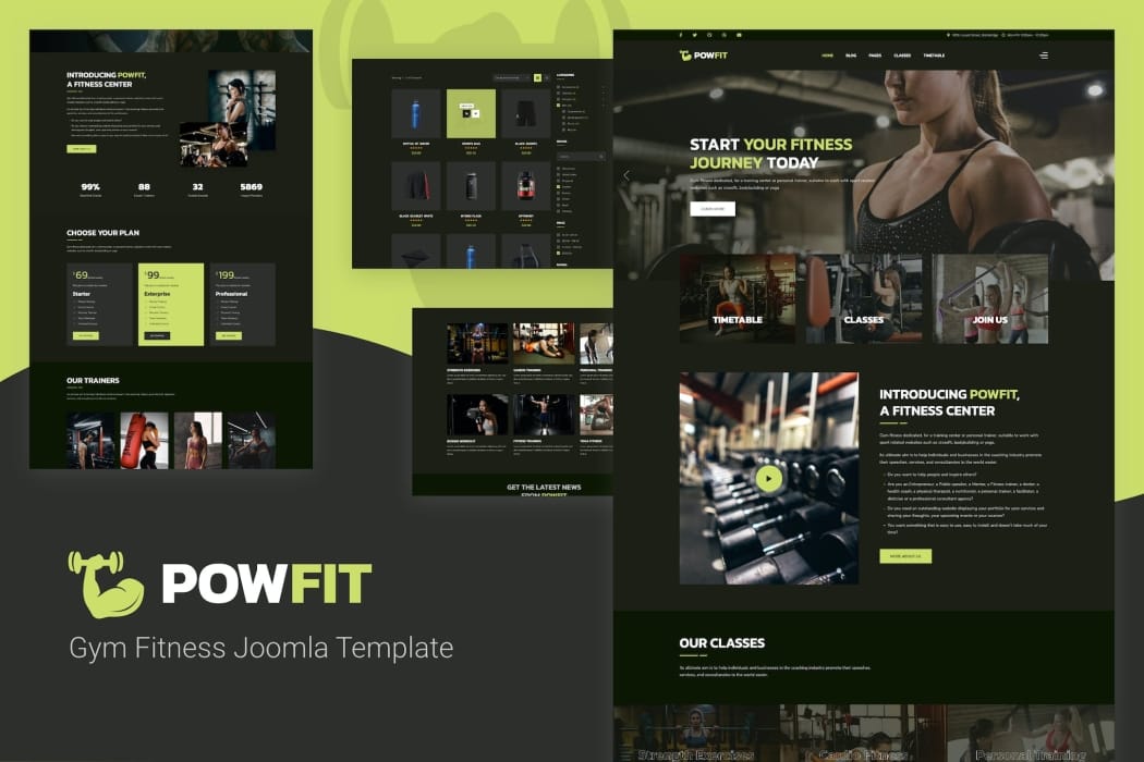 PowFit – Gym Fitness Joomla Template PowFit – Gym Fitness Joomla Template