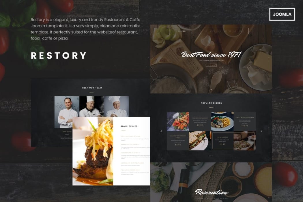 Restory – Restaurant & Cafe Joomla Template Restory – Restaurant & Cafe Joomla Template