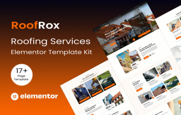 Roofrox Roofing Services Elementor Template Kit