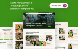 Tracyle Waste Management & Recycling Service Elementor Template Kit