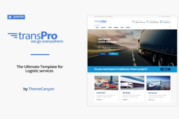 TransPro – Transport & Trucking Logistics Joomla Template