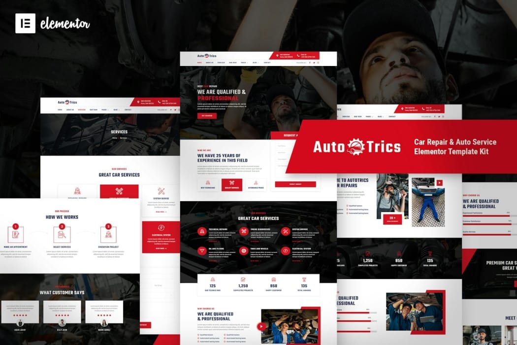 AutoTrics – Car Repair & Auto Service Elementor Template Kit AutoTrics – Car Repair & Auto Service Elementor Template Kit
