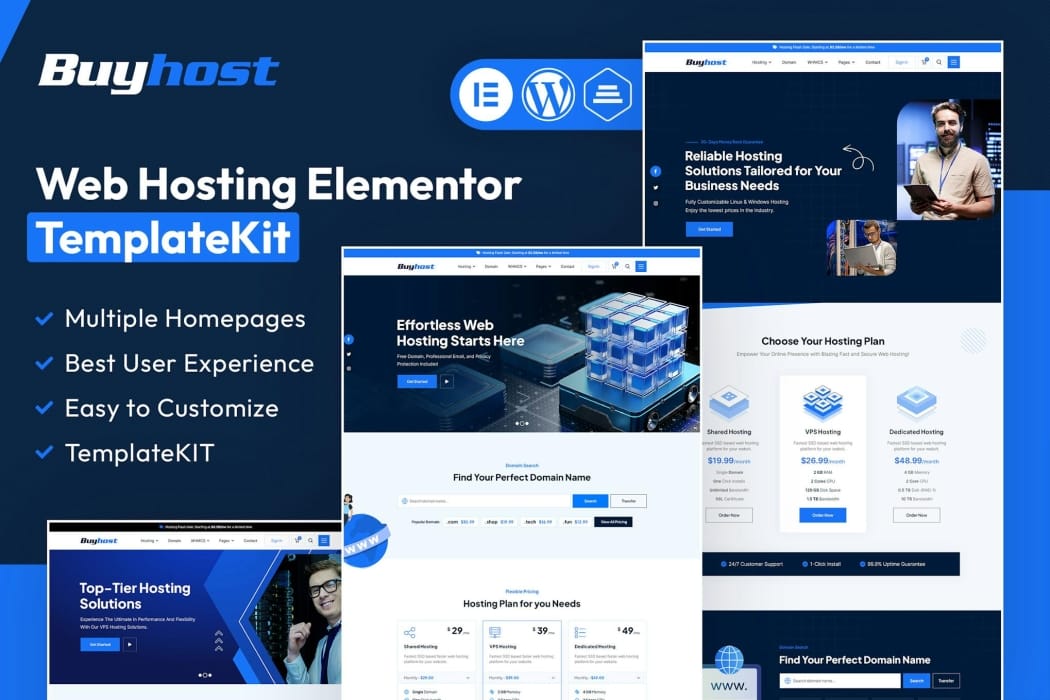 Buyhost – Web Hosting Elementor Template Kit Buyhost – Web Hosting Elementor Template Kit