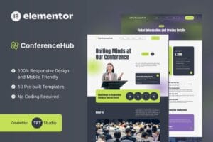 ConferenceHub – Professional Event Elementor Template Kit