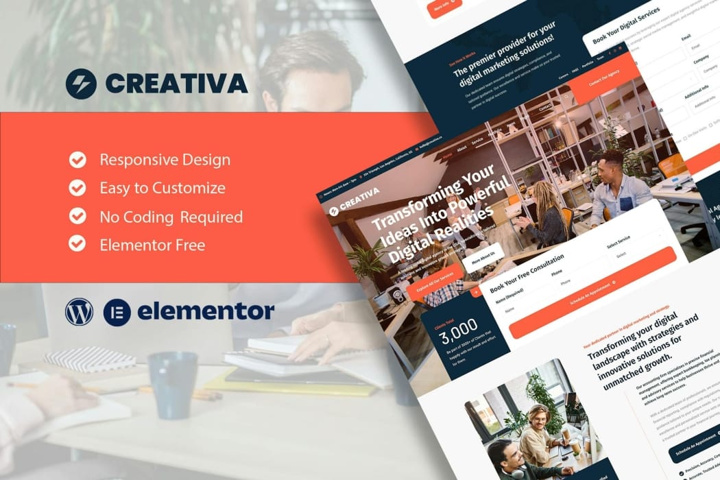 Creativa – Digital Agency Elementor Template Kit Creativa – Digital Agency Elementor Template Kit