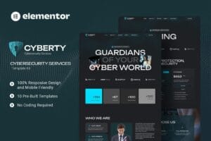 Cyberty – Cyber Security Service Elementor Template Kit
