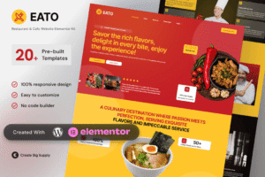 Eato – Restaurant & Cafe Elementor Template Kit