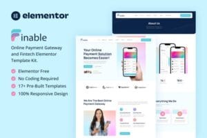 Finable – Online Payment Gateway & Fintech Elementor Template Kit