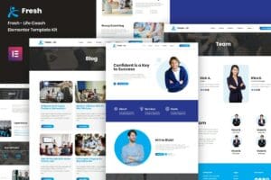 Fresh – Life Coach Elementor Template Kit