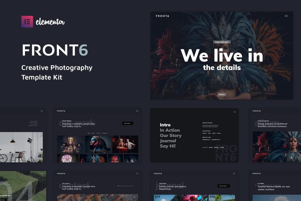 FrontSix – Creative Photography Template Kit FrontSix – Creative Photography Template Kit