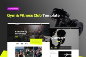 Gymracer – Hyrox Gym Elementor Pro Template Kit