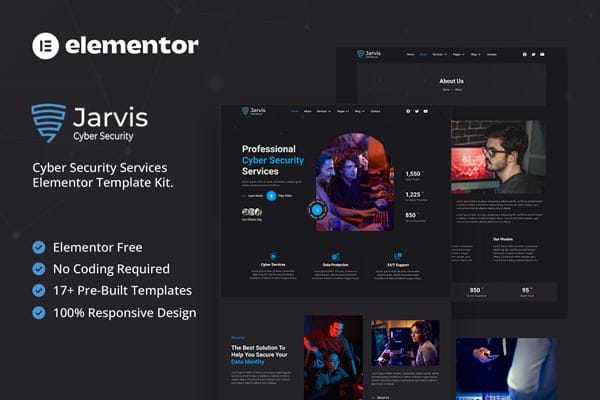 Jarvis – Cyber Security Services Elementor Template Kit Jarvis – Cyber Security Services Elementor Template Kit