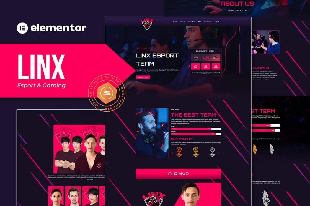 Linx – Esport & Gaming Elementor Template Kit Linx – Esport & Gaming Elementor Template Kit