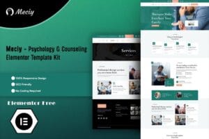 Meciy – Psychology & Counseling Elementor Template Kit