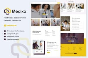 Medixo – Healthcare & Medical Services Elementor Template Kit