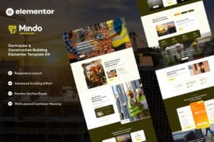 Mindo – Contractor & Construction Building Elementor Template Kit