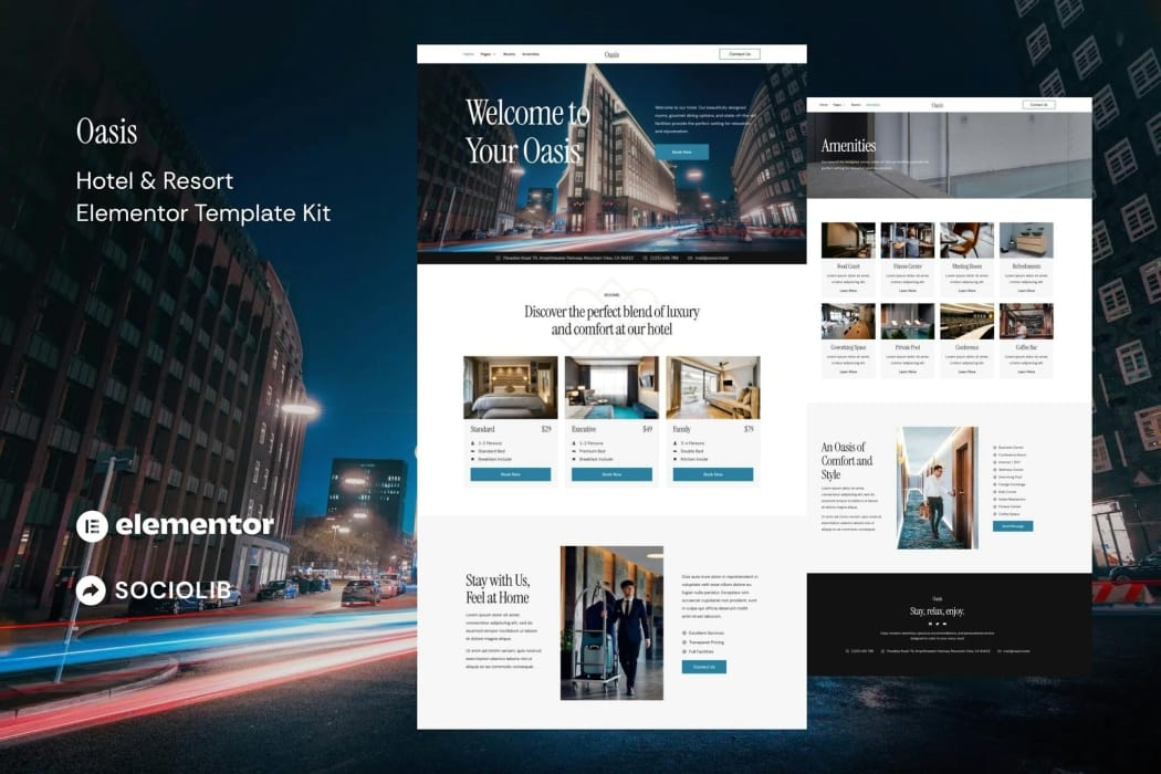 Oasis – Hotel & Resort Elementor Template Kit Oasis – Hotel & Resort Elementor Template Kit