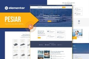 Pesiar – Yacht Club & Boat Rental Elementor Template Kit
