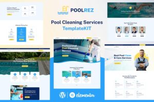 Poolrez – Pool Cleaning Services Elementor Template Kit