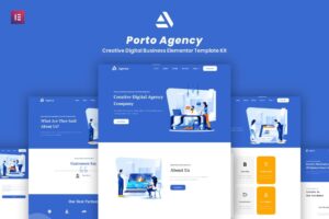 Porto Agency – Creative Digital Business Elementor Template Kit