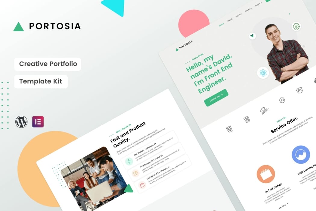 Portosia Creative Portfolio Template Kit Portosia | Creative Portfolio Template Kit
