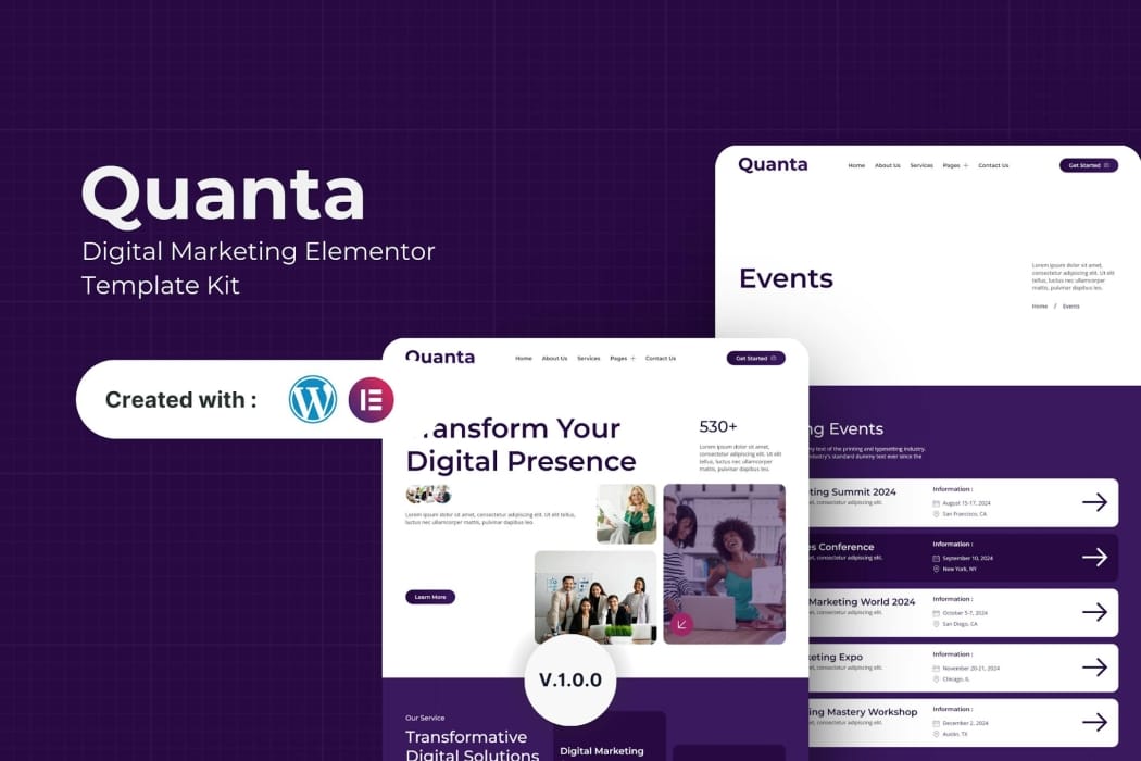 Quanta – Digital Marketing Elementor Template Kit Quanta – Digital Marketing Elementor Template Kit